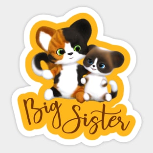Big Sister Kitty Cats Sticker